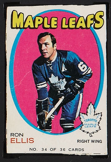 1971-72 Bazooka Hockey 34 Ron Ellis